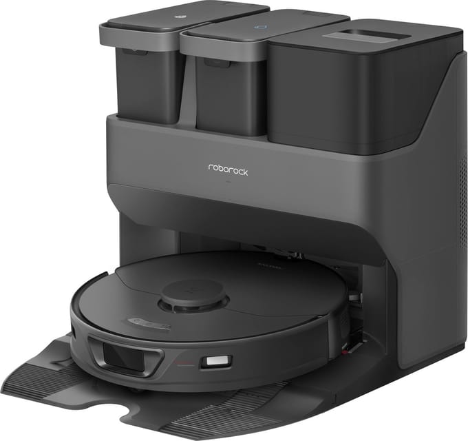 Roborock S7 Max Ultra - Robotstofzuiger Zwart - Met AED Station Dock - Zelfreinigend, 3D Quick Mapping