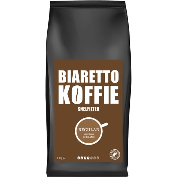 Koffie Biaretto snelfiltermaling regular 1000 gram