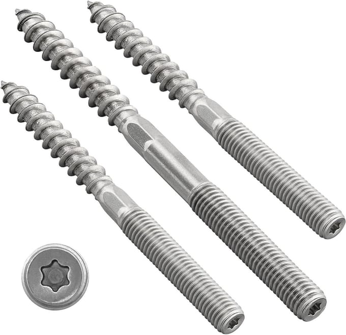 Stokschroeven Torx - Dubbele draad schroeven - Vastzetten van materialen - Roestvrij staal A2