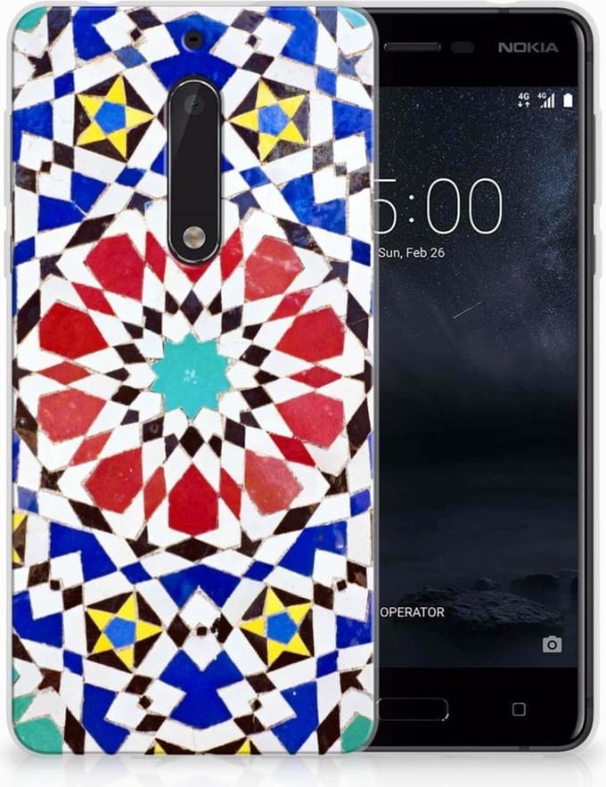 Nokia 5 TPU Siliconen Hoesje Mozaïek