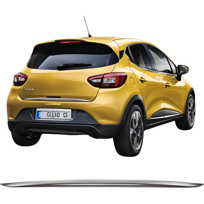 Achterklepbekleding, roestvrij staal, chroom, Renault Clio 4 HB 2012-