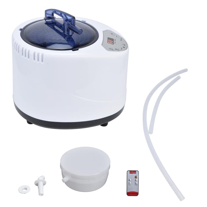 1000W Sauna Stoompot Machine Draagbare Sauna Stoomgenerator Fumigatie Machine voor Thuis SpaUS white