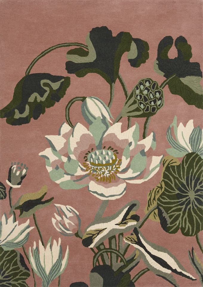 Wedgwood Waterlily Dusty Rose 38602 - 200 x 280 cm