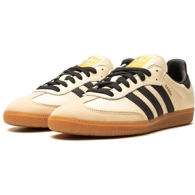adidas Samba OG Cream White Sand Strata damessneakers Core-Black ID0478 39⅓ beige