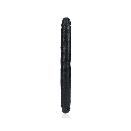 RealRock by Shots Slim dubbel Ended dildo's 14 / 35,6 cm - Zwart