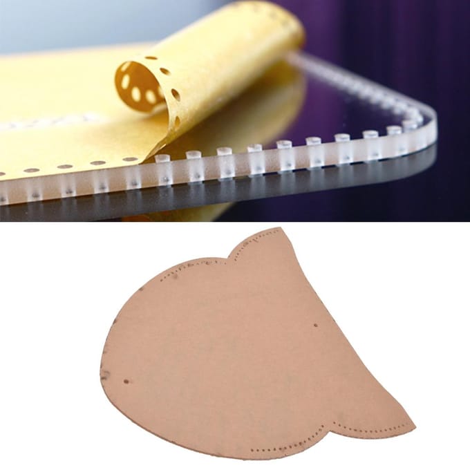 Étui à lunettes Modèle Acrylique Patron Sac à Lunettes Modèle Patron DIY Moule Cuir beige