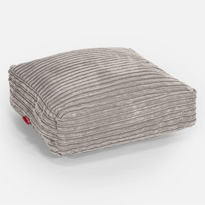 Groot Vloerkussen Corduroy Mink – Verwisselbare en Wasbare Luxe Sierkussen