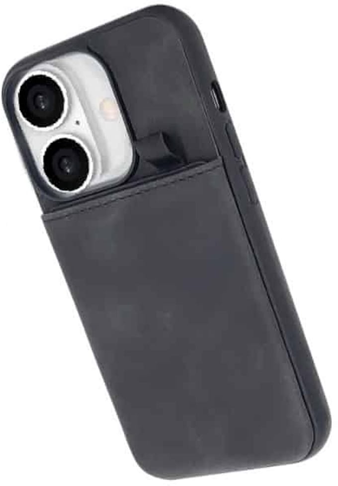 Cityhoesje - Backcover - iPhone 17 - Card Holder hoesje - Zwart