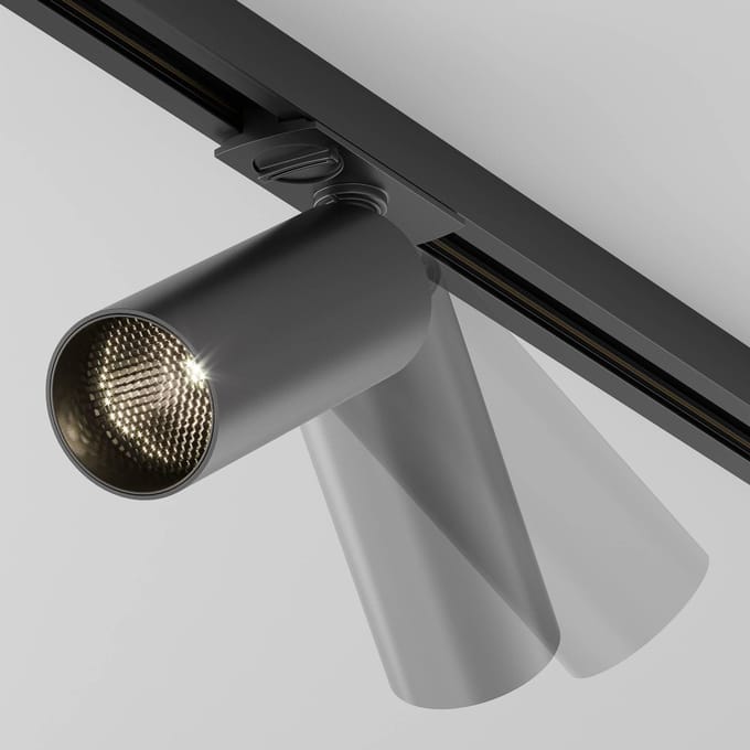 Maytoni Focus LED spot, Unity systeem, Triac, 930, zwart