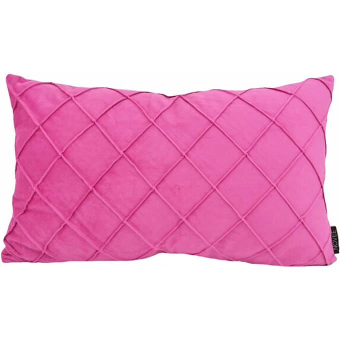 NOVÉE Sierkussen velvet cross roze | 30 x 50 cm | velvet/polyester
