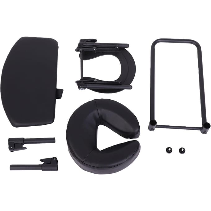 Draagbare Massage Gezicht   Opvouwbare Massage Hoofdsteun Gezicht   met Handsteun Pad black