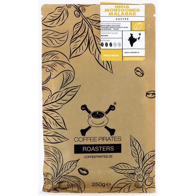 Coffee Pirates India Monsooned Malabar 250g