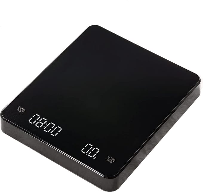 BaristaPro Oplaadbare Digitale Koffie Weegschaal met Timer - 0,1 tot 3000gr