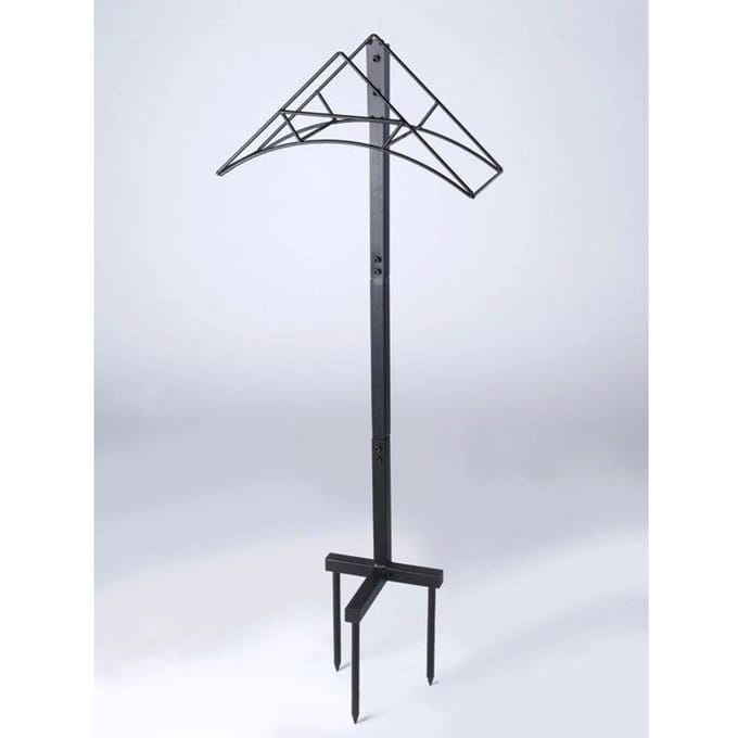 Support mobile tuyau arrosage acier 30m 114cm hauteur