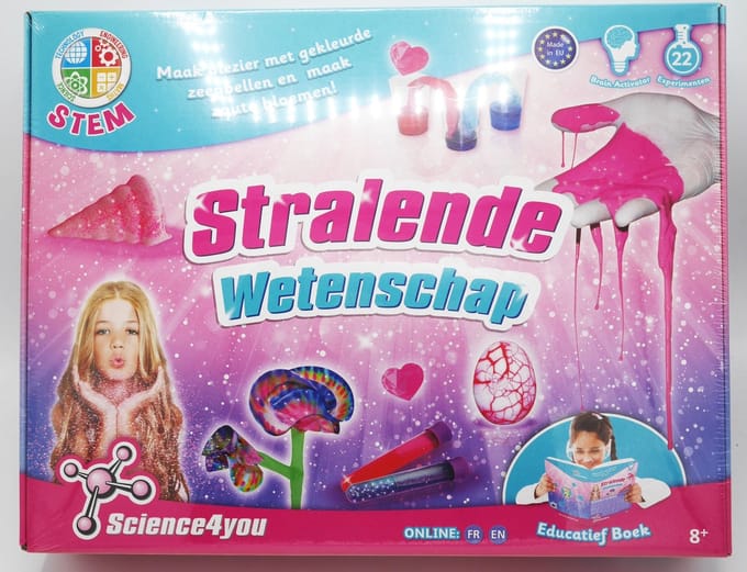 Wetenschap doos stralende wetenschap.