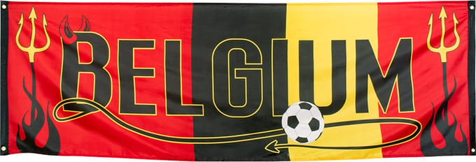 Polyester banner Belgium.