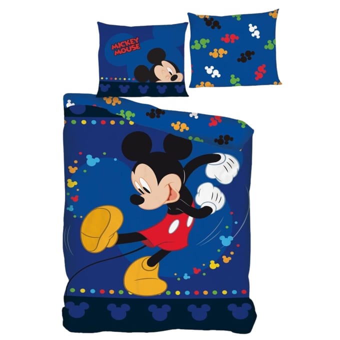 Disney Minnie Mouse Dekbedovertrek Blauw - 140 x 200 cm - Polyester