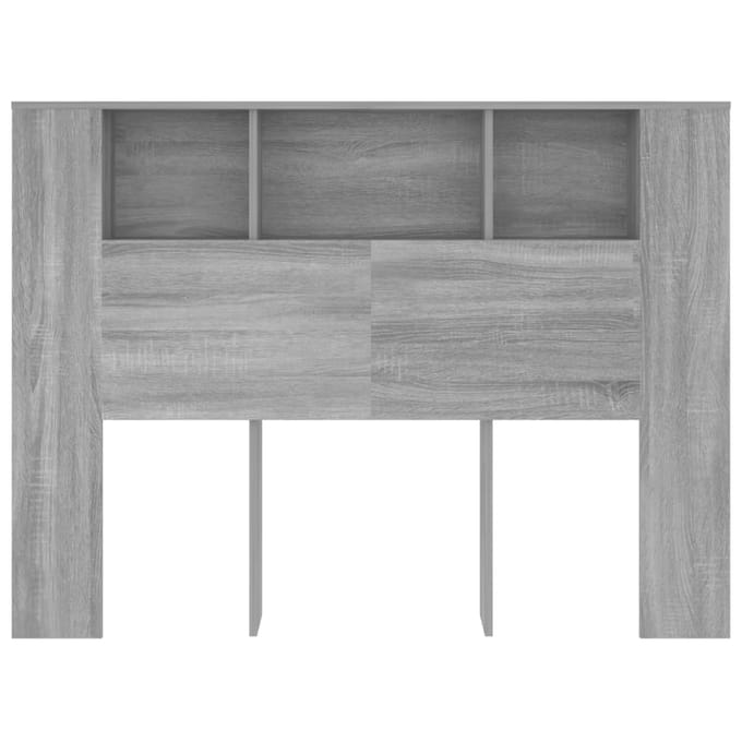 vidaXL - Hoofdbordkast - 140x18,5x104,5 - cm - grijs - sonoma - eikenkleurig