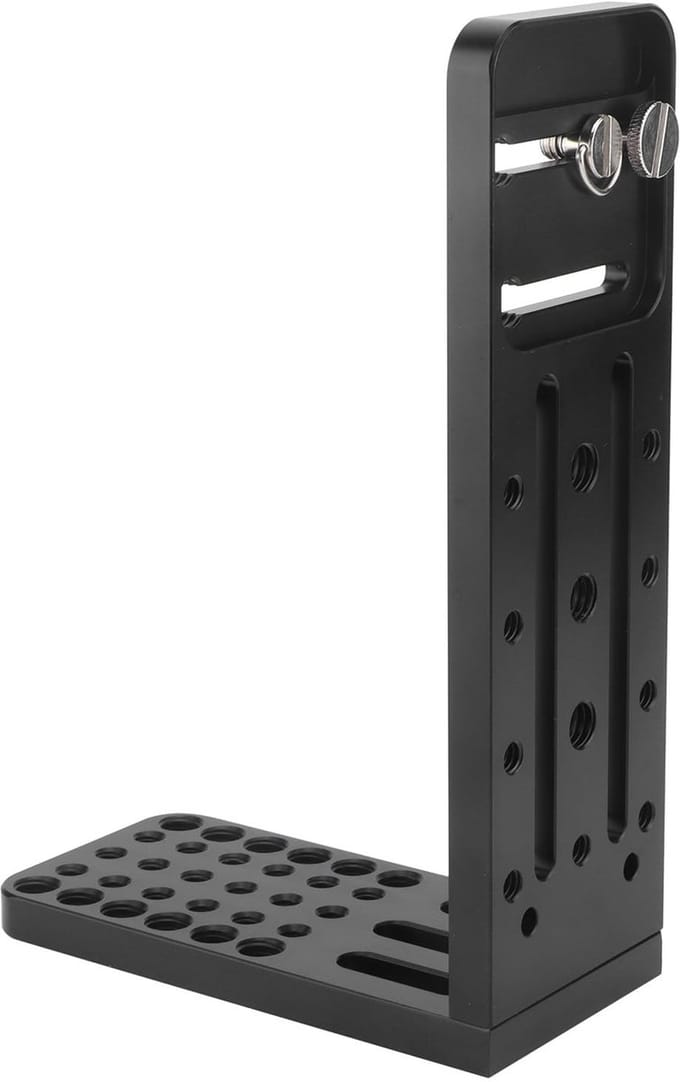 Allecto - L Bracket Plate - DSLR Camera - Universele Quick Release - Ideaal voor Videoproductie - Verticale Video - Geschikt voor Creatieve Fotogra...