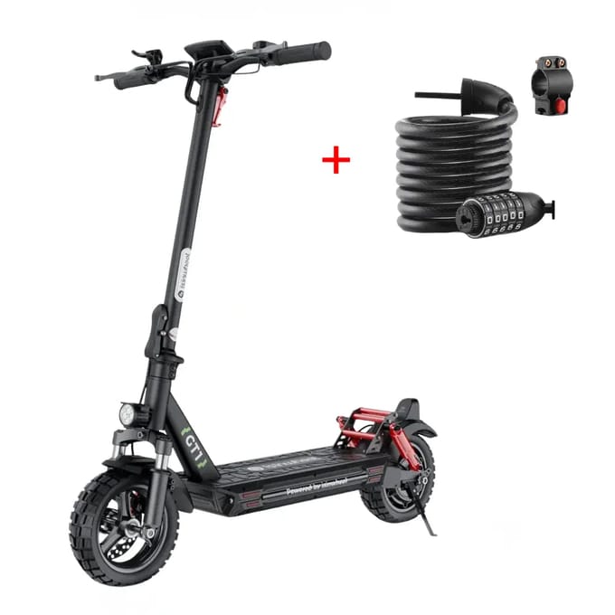 isinwheel D2 Electric Scooter 1000W Motor 48V 15.6Ah 55km Range
