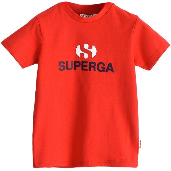 Superga Kinderen/Kinderen Logo T-shirt (Rood)