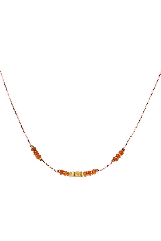 Ketting natuurstenen Koraal Natuursteentjes