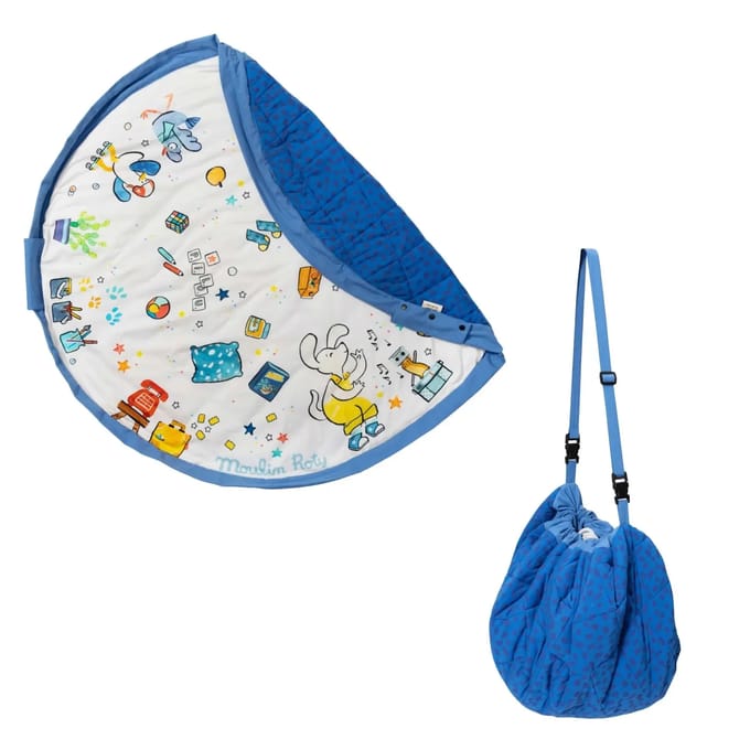 Activiteitsmat en opbergzak Play&Go Moulin Roty Puce&Pilou