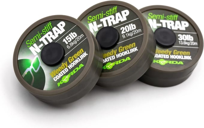 Korda N-Trap Semi Stiff 30lb Weedy Green