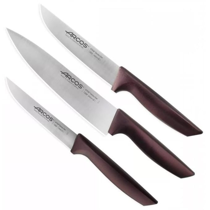ARCOS Niza - Coffret 3 Couteaux de Cuisine (110, 150, 200 mm)