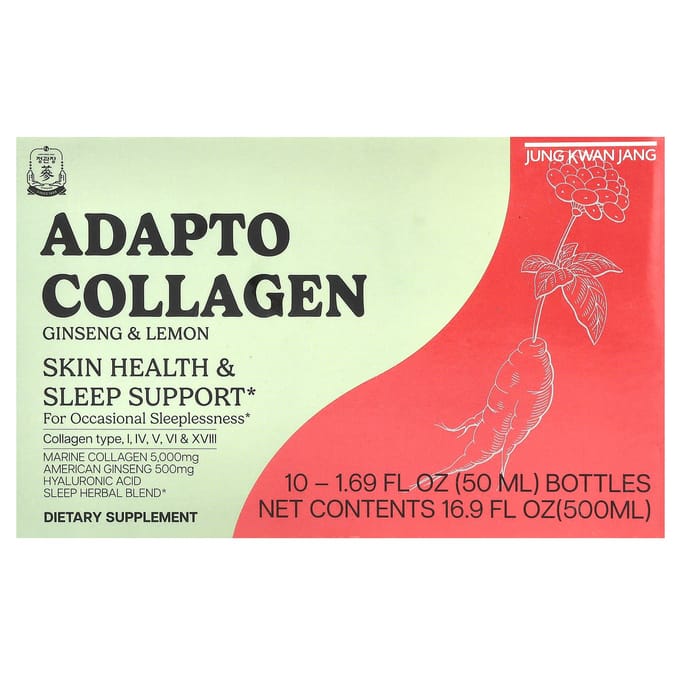 CheongKwanJang, Adapto Collagène, Ginseng & Citron, 10 flacons, 50 ml (1,69 once liquide) chaque