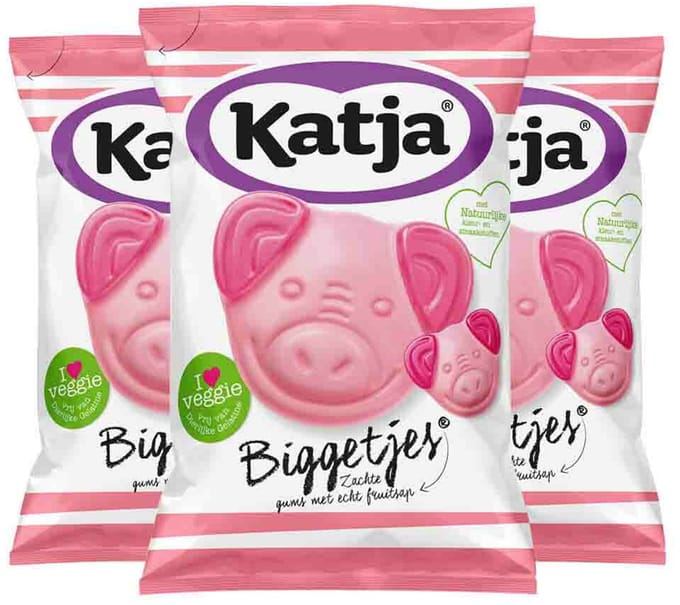 Katja Biggetjes - 3 x 125 gr - Voordeelverpakking