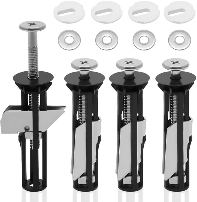 Dailygoods- Toiletbrilboutenset 4 stuks - Heavy Duty