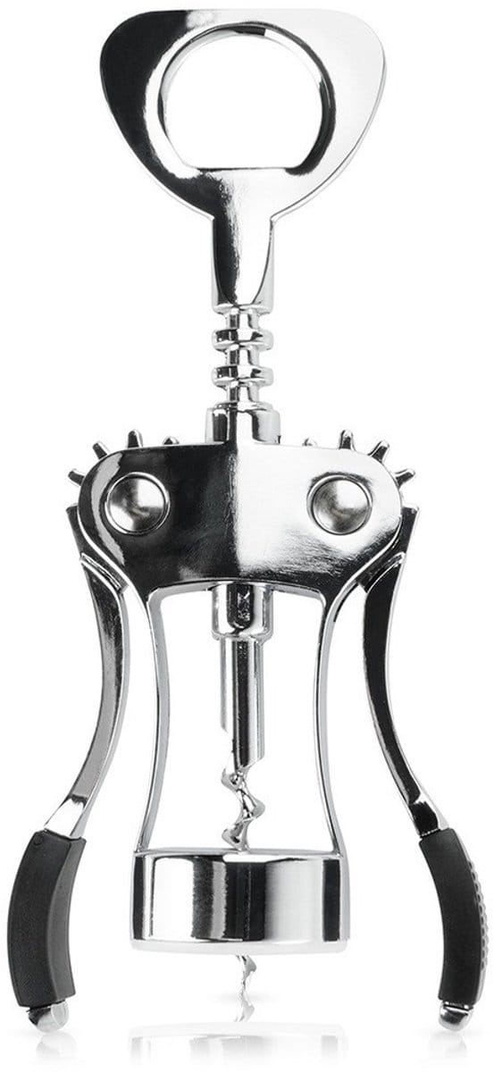 Excellent Houseware - Wijnkorktrekker - 19,5 cm - Metaal - Zilver