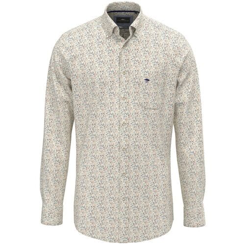 Fynch-Hatton Overhemd Allover Winter Flowers Winter White / male