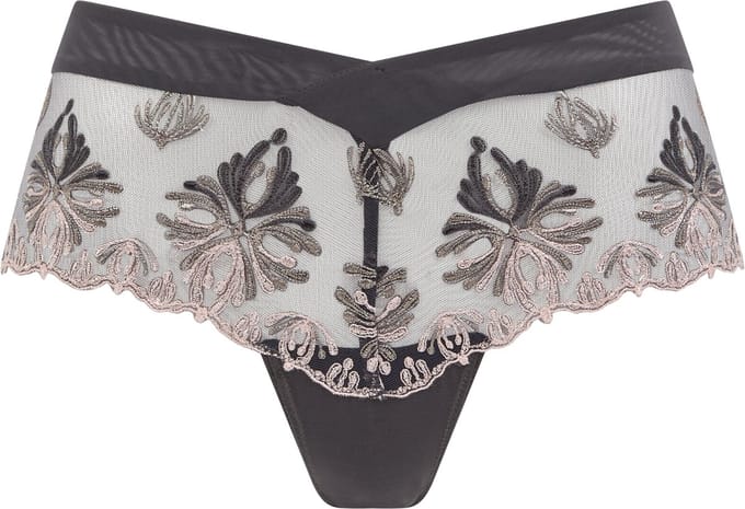 Chantelle - Champs Elysée Revealing Shorty Blushed Ash - maat 38 - Grijs/Roze
