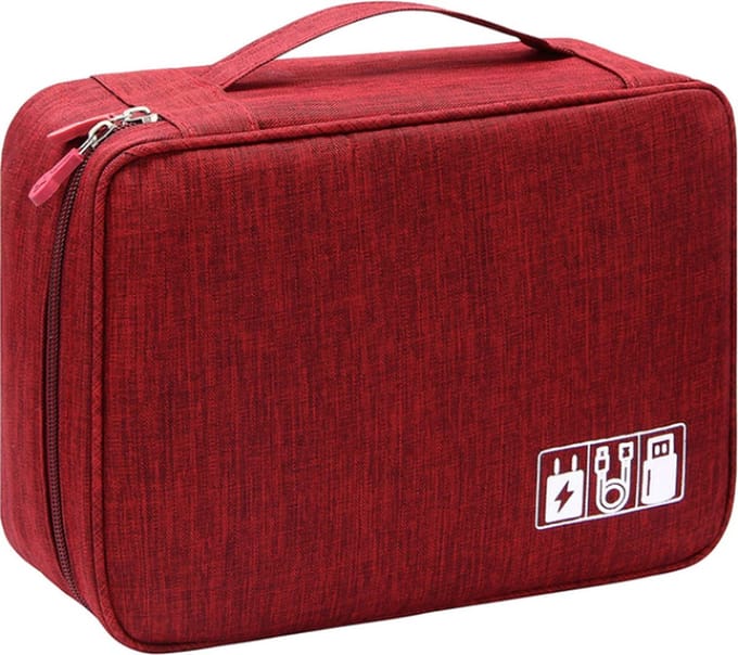 Elektronica & Accessoires Organizer Tas - Kabel Organizer Tas - Kabeltas - Rood