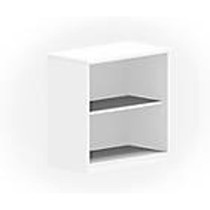 NEVADA boekenkast, 2 OH, B 800 x D 445 x H 810 mm, wit