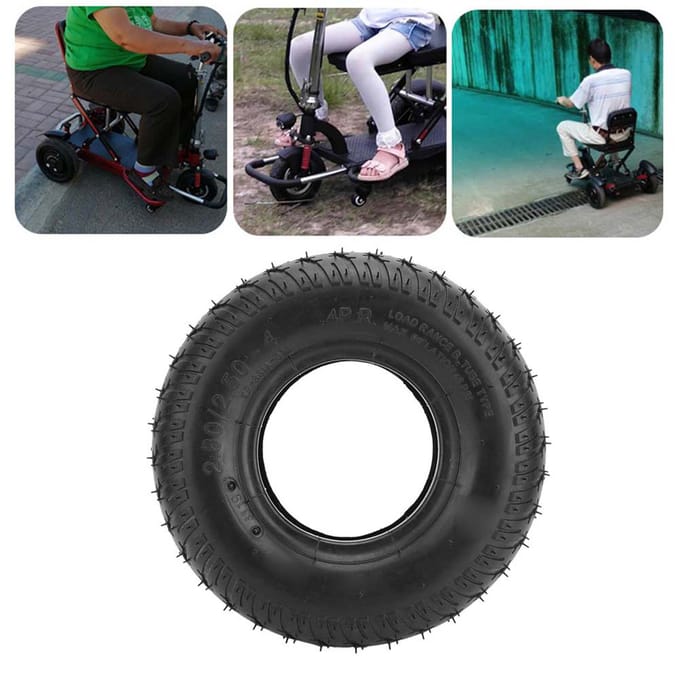 2.802.50-4 Mobiliteitsscooterwiel Luchtband Elektrische Rolstoelbanden Vervangingsaccessoire black