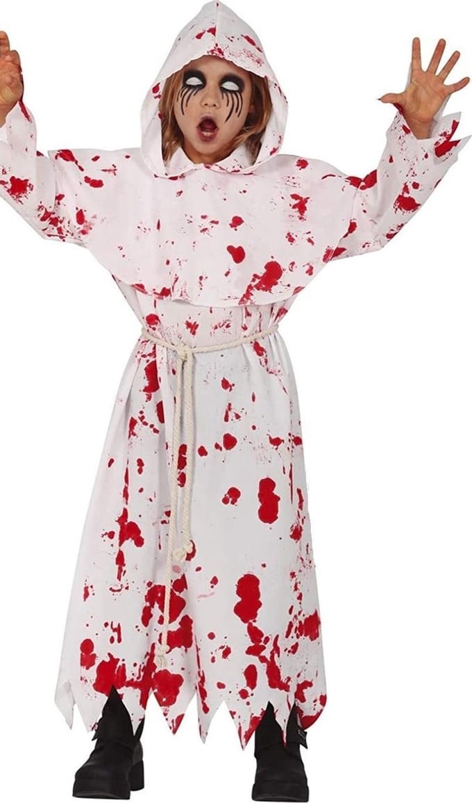 Fiestas Guirca Verkleedset Horror Junior Wit/rood Mt 140/152