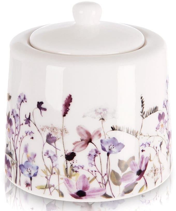 Suikerpot Porselein Bloemen LOUKA 320 ml - Suikerpotje
