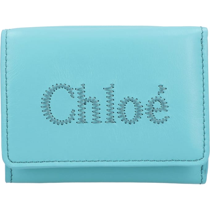 Chloé Sense Drievoudige Portemonnee Blauw
