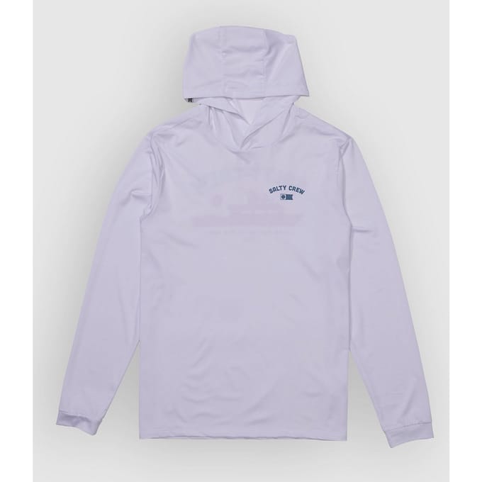 Salty Crew Overnight Hood Sunshirt Longsleeve Lycra wit