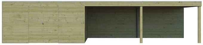 Woodlands Blokhut QB Groen Geïmpregneerd 1020 x 300 cm