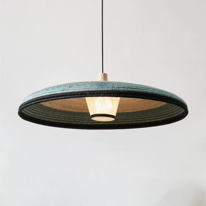Forestier Grass hanglamp L, blauw