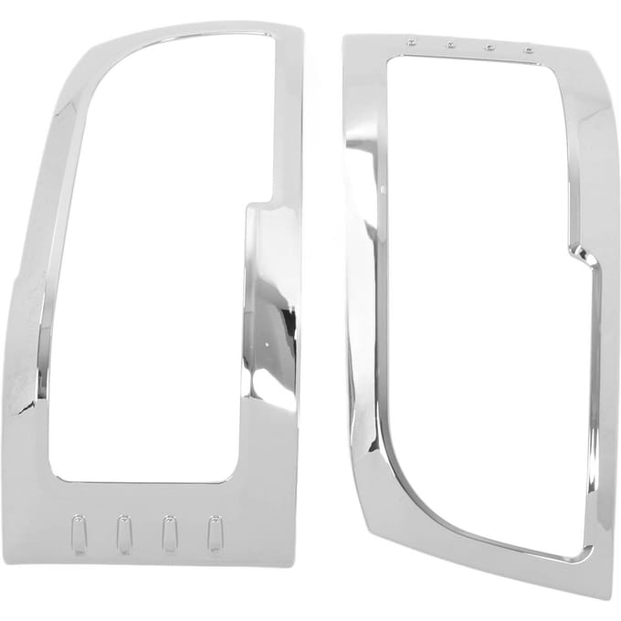 2 stuks Koplampafdekking ABS Verchroomd Beschermframe Vervanging voor HIACE 2005‑2010 white