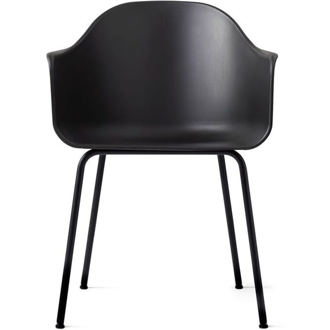 Audo - Harbour Dining Chair - donker essen - Leer Dakar zwart