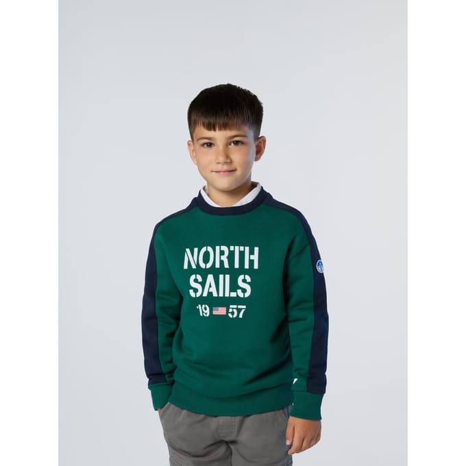 North Sails Sweatshirt Met flockprint