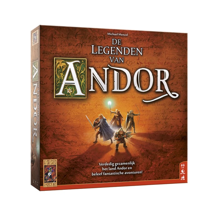 999 Games - De Legenden van Andor Basisspel Bordspel - Coöperatief spel