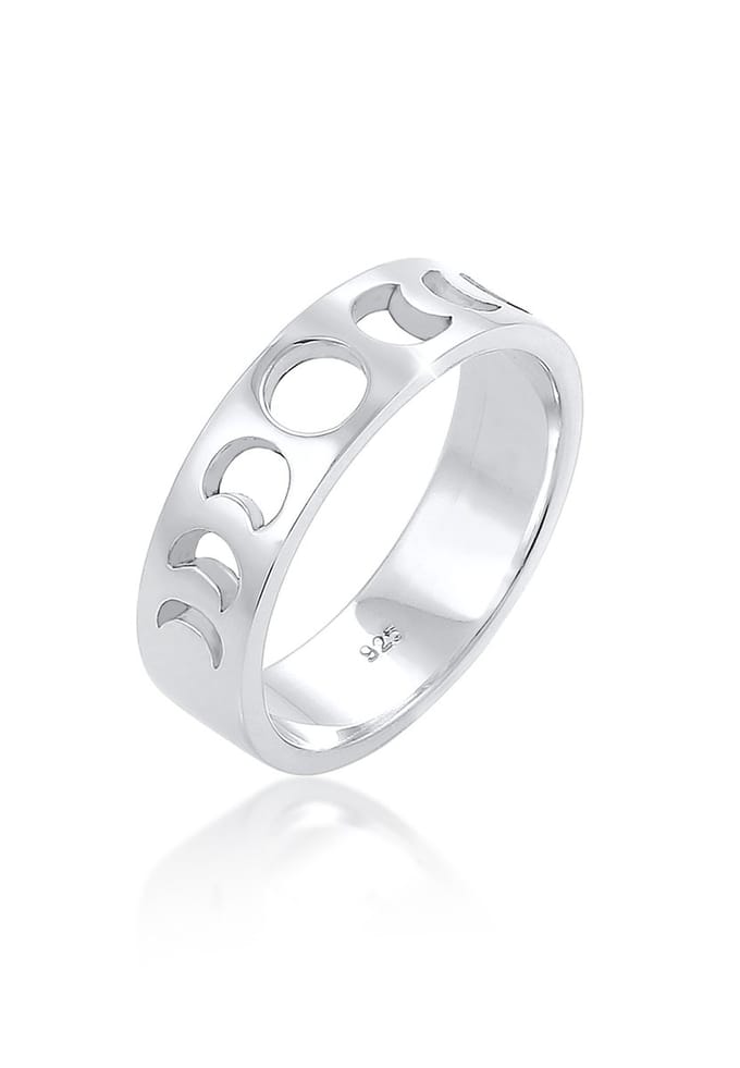 Elli - Ring - Elli ring dames uitgesneden astro trend in 925 sterling zilver verguld - Dames