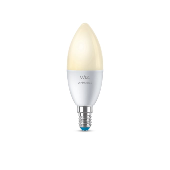 WiZ Kaarslamp 2-pack - Warm- tot Koelwit Licht - Slimme LED Verlichting - E14 fitting - 40W - Mat - Wi-Fi